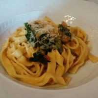 RISTORANTE REGA - 有機野菜ほうれん草のトマトクリームフェットチーネ