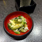 あや菜 - 今宵のお通し。きゅうりとしらすで、さっぱりと