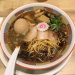 中洲ブラック　味玉入り（￥890）替玉（￥100）1/22/2017