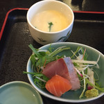 鮮菜家 - 刺身と茶碗蒸し