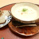 是しん - 先付（白子茶碗蒸し）