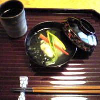 喜想菴 - 椀物(牡蠣と蕪の吸い物)