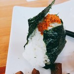 米家きゅうさん - 固めに炊かれたご飯は粒と粒の間に空気を含ませてあり、ふっくら。