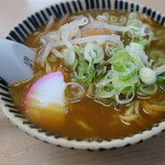 うどんのいなや - カレー中華+煮玉子、ねぎ