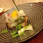 蓬左茶寮 - 【鉢肴】秋刀魚　菊花おろし