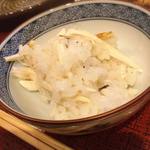 蓬左茶寮 - 【御飯】松茸飯、香物、留椀
