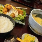 はるりん - とり天南蛮セット930円