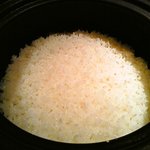 釜炊きごはん。つぶつぶして美味しい♪