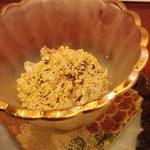 蓬左茶寮 - 渡り蟹と豆乳豆腐　煎り栗粉