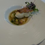 ルアン 神戸迎賓館 - 鯛  アオサ海苔の香るアサリのエキス