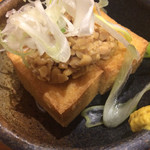 一軒め酒場 - 厚揚げ 納豆