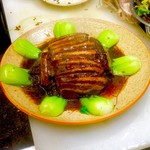 中国四川料理 錦水苑 - 四川漬け物と皮付豚肉柔らかく蒸し (芽菜扣肉)
