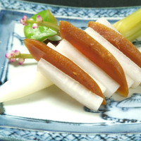 青味大根自家製唐墨挟み