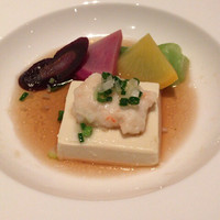 カントニーズ 燕 - 豆腐と海老の蒸し物