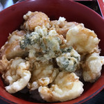 そば処　だるま軒 - いか天丼セット 1/2