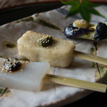 辰巳屋 - 季節の田楽三種盛り