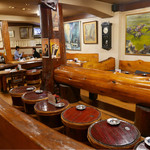 多摩一 - 昔は樽のテーブルだけだったよ