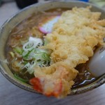 うどんのいなや - カレーそば、ねぎ、えび天