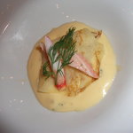 IL PINOLO LEVITA - 前菜／ズワイ蟹のクレープ包み