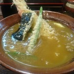 百福 - 天ぷらは海老と海苔といんげんです
