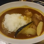 Kushii Zakaya Fukuya - 豚角煮カレー+季節の野菜トッピング