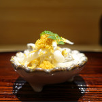 東麻布 天本 - 2017/1_白魚の酒煮と唐墨