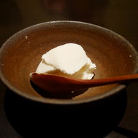 日本料理 楮山 - 酒粕のジェラート