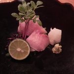 日本料理 たかむら - ブリのお刺身～
