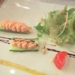 ビストロ・ヨシムラ - Ｂランチ前菜『自家製スモークサーモンのムース・サラダ仕立て』