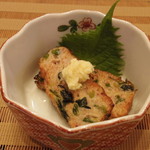 里山きさら - 付き出し(イカのさつま揚げ）