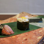 かわ村 - 2017年1月再訪：antipasto わたり蟹と甘海老の握りゾット☆