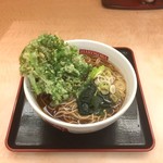 名代 箱根そば - かけそば￥280、春菊天￥110