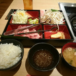 ヘルシージンギスカンランチ肉ダブル 食べログワンコイン価格：税込500円