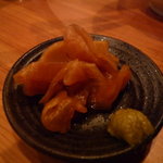 錦家 - ☆香の物と山葵!(^^)!☆