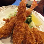 キッチン ニューほしの - 大粒牡蠣フライ＆車海老フライ　ランチ１５００円