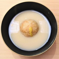 味 ふくしま - 『海老芋の白味噌仕立て』～!! 京都五条の『山利』さんの白味噌を使用して作った出汁で、うま味がぎゅっと詰まったしっかりとした味のもろみ味噌～♪( ^o^)ﾉ