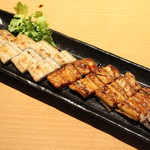 Single grilled live eel