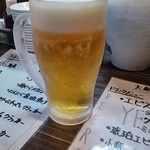 Taishuu Sakaba Kakuya - まずは生ビールで乾杯