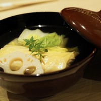 二條 葵月 - 蟹豆腐の吸物