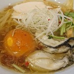 福島壱麺 - 海鮮塩ラーメン(煮玉子付き) 900円 