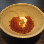 松もと - 新いくら醤油漬と山芋。