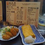 立呑亭 帆立屋 - 玉子焼き・カキフライ