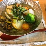 Renkonya - 白身魚と魚介、野菜の蕪あんかけ