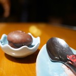 San Choumeno Kareyasan - セットの食前チョコシュー