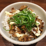 希望軒 - 丼セットの「チャーマヨ丼」