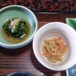 ニュー かどや - [料理] ほうれん草 お浸し & 切り干し大根 煮物