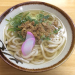 東筑軒 - かしわうどん(360円)