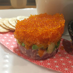 鮨松榮 - マグロとアボカドととびこ