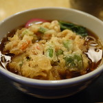 小諸そば - かき揚げそば 360円。