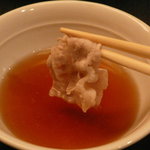 Shunsai Shubou Ichinoki - 豚しゃぶコース(3500円)～豚しゃぶ(かつおのダシ汁につける宮城野ポークバラ)